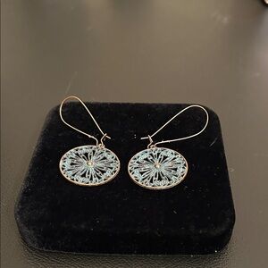 Stunning Copper Earrings with a Green Patina